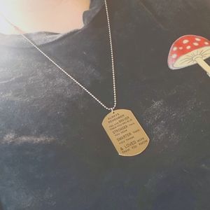Dog tag necklace